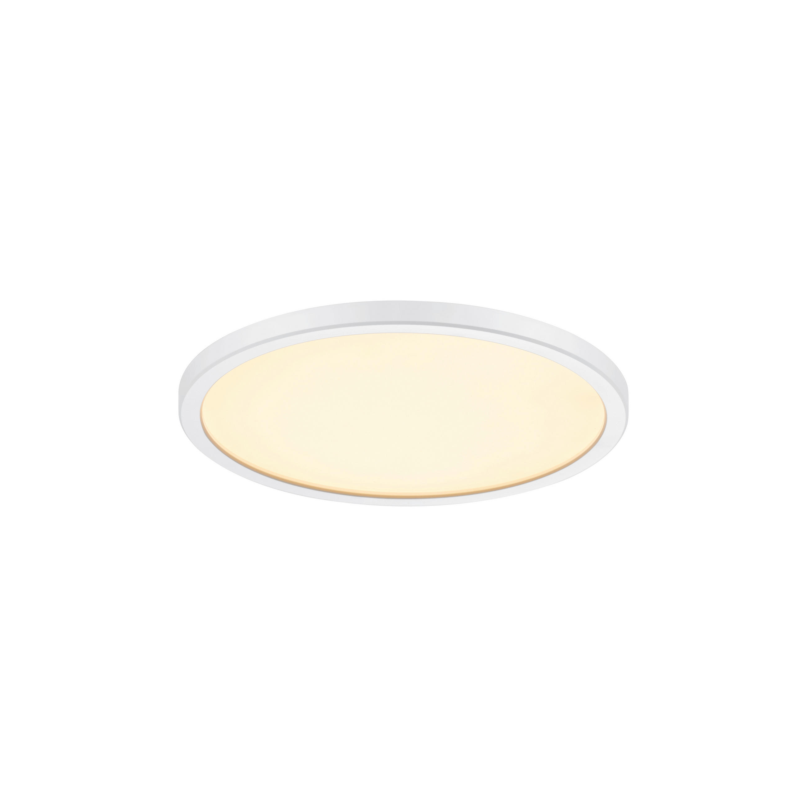 DECKENLEUCHTE Oja  24,4 cm  - Weiß, KONVENTIONELL, Kunststoff (24,4cm) - Nordlux
