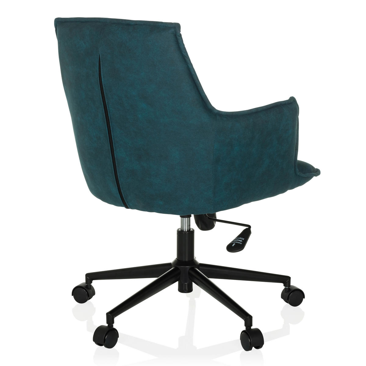 DREHSTUHL Dunkelblau  - Schwarz/Dunkelblau, MODERN, Kunststoff/Textil (54/85/70cm) - MID.YOU