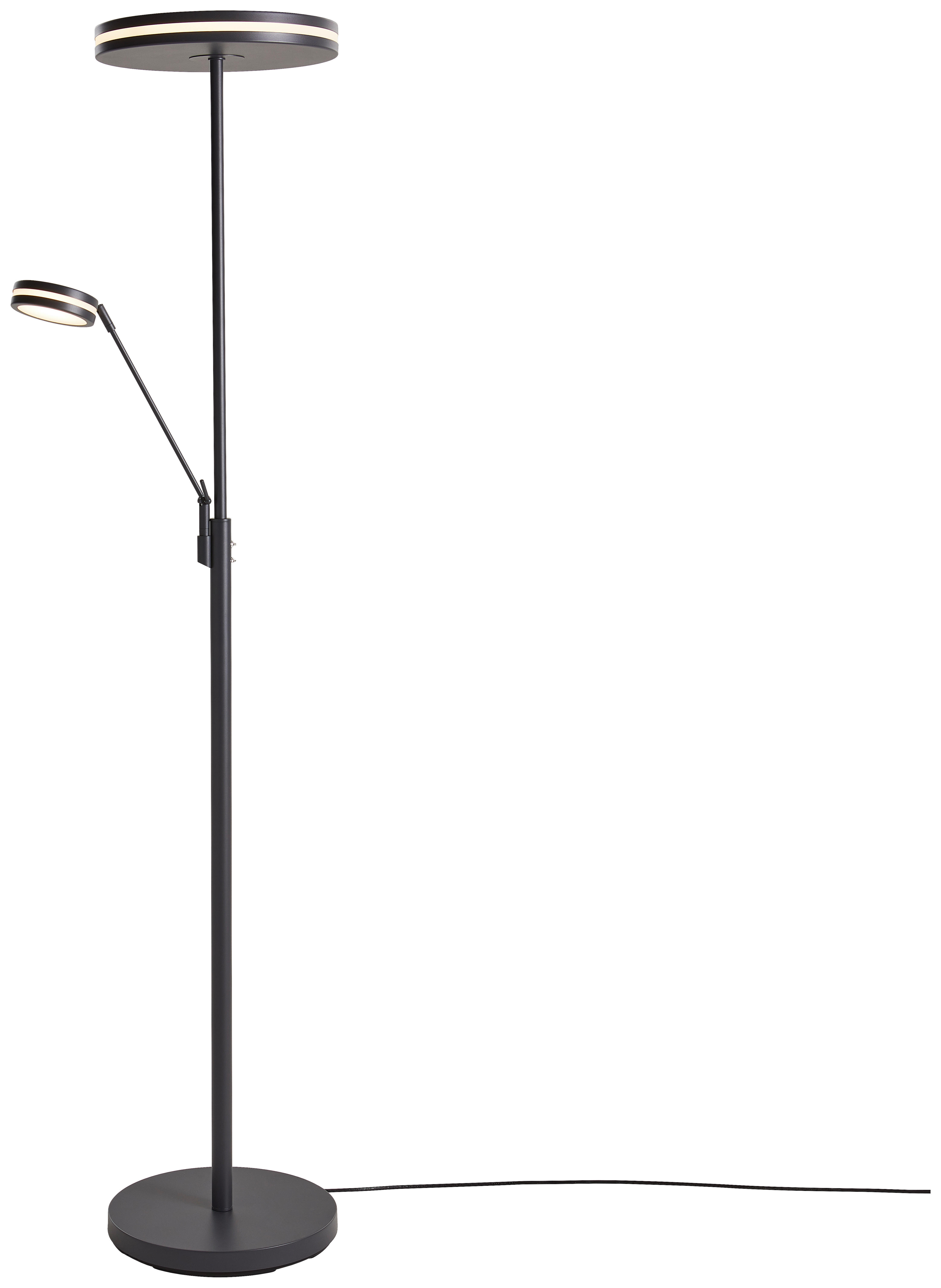 LED-STEHLEUCHTE 35,2/181 cm    - Anthrazit, Design, Metall (35,2/181cm) - Trio Leuchten