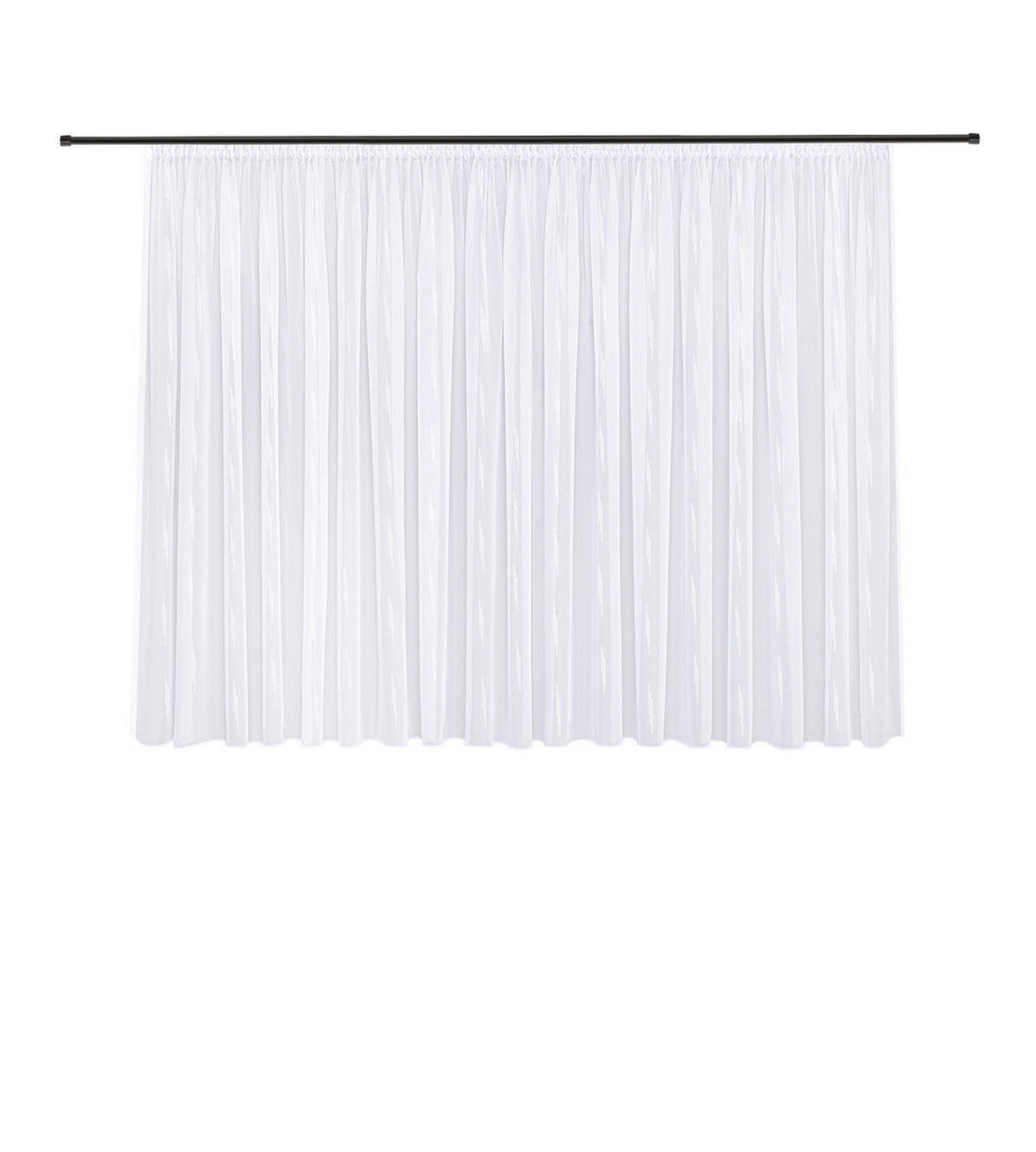 FERTIGSTORE  transparent  450/175 cm   - Beige, Basics, Textil (450/175cm)