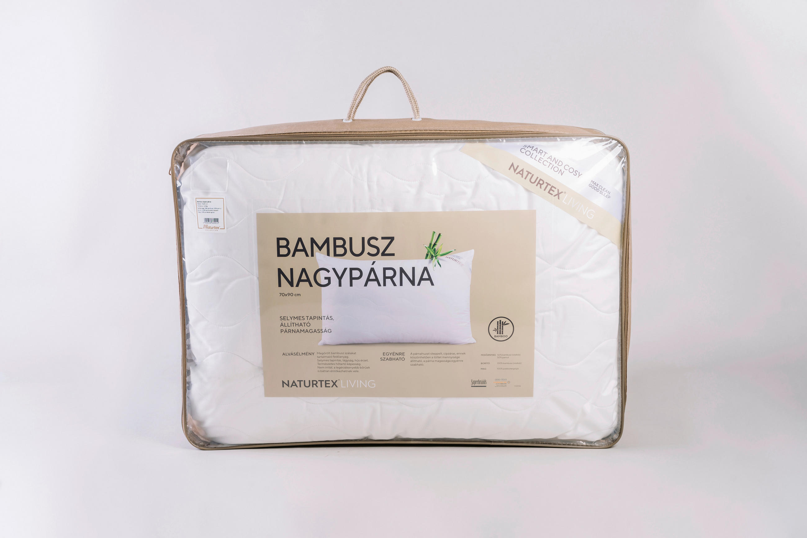 PÁRNA 70/90 cm   - fehér, Basics, textil (70/90cm) - Naturtex