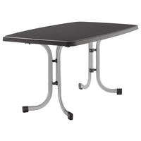 GARTENKLAPPTISCH 150/90/72 cm Metall rechteckig  - Anthrazit/Graphitfarben, Basics, Kunststoff/Metall (150/90/72cm) - Sieger