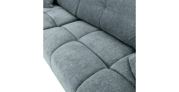 ECKSOFA in Flachgewebe Dunkelgrau  - Dunkelgrau/Schwarz, KONVENTIONELL, Textil/Metall (180/295cm) - Carryhome