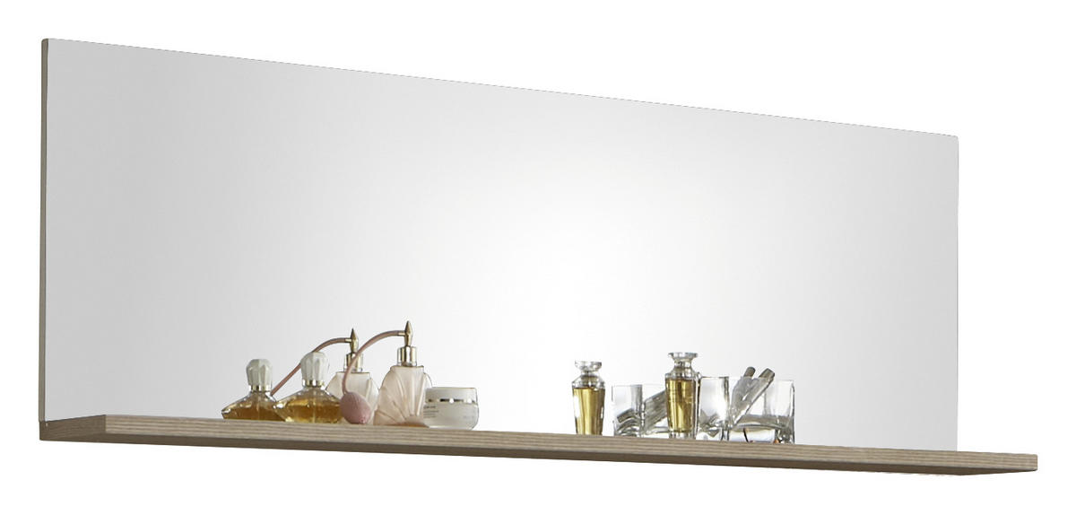 WANDSPIEGEL 129/47/20 cm    in rechteckig  - Eichefarben, Design, Glas/Holzwerkstoff (129/47/20cm) - Xora