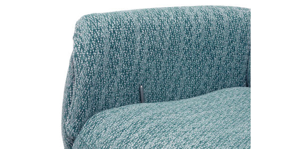 RELAXSESSEL in Textil Petrol  - Edelstahlfarben/Petrol, Design, Textil/Metall (71/112/83cm) - Dieter Knoll