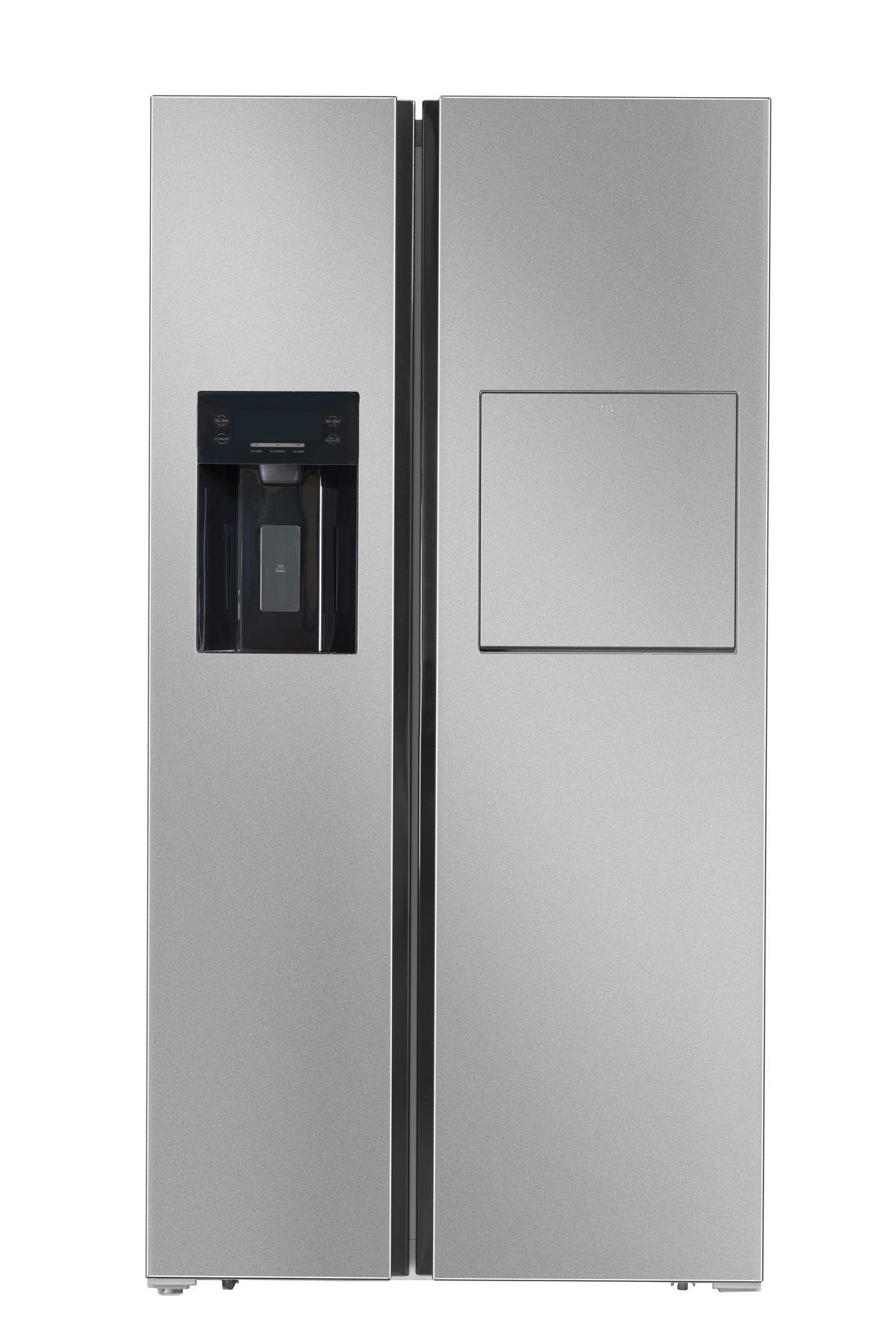 SIDE-BY-SIDE 91.1/178/70.6 cm WSBS590ICMEIX  - Edelstahlfarben, KONVENTIONELL, Kunststoff/Metall (91.1/178/70.6cm) - Wolkenstein