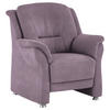 SESSEL in Mikrofaser Lila, Flieder  - Beige/Lila, Konventionell, Textil/Metall (90/100/89cm) - Beldomo Comfort