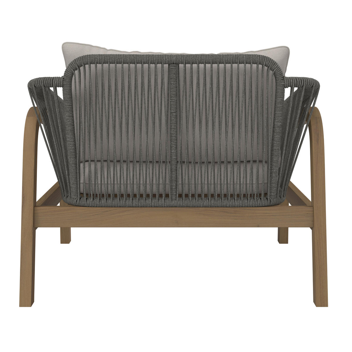 LOUNGE GARNITURA   drvo, metal, tekstil  smeđa, bež    - prirodne boje/bež, Moderno, drvo/metal - Ambia Garden
