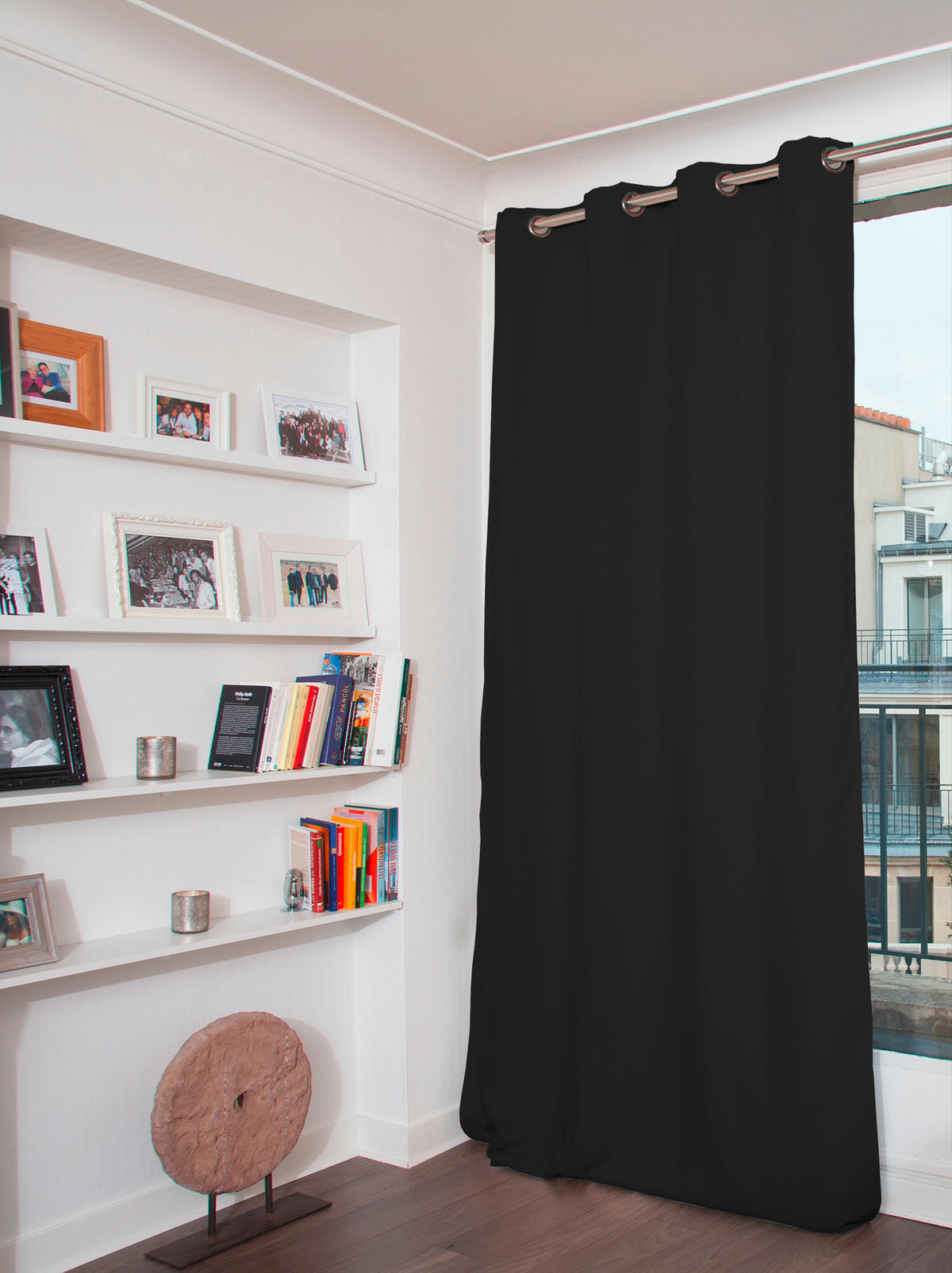 VERDUNKELUNGSVORHANG - Schwarz, Basics, Textil (135/260cm)