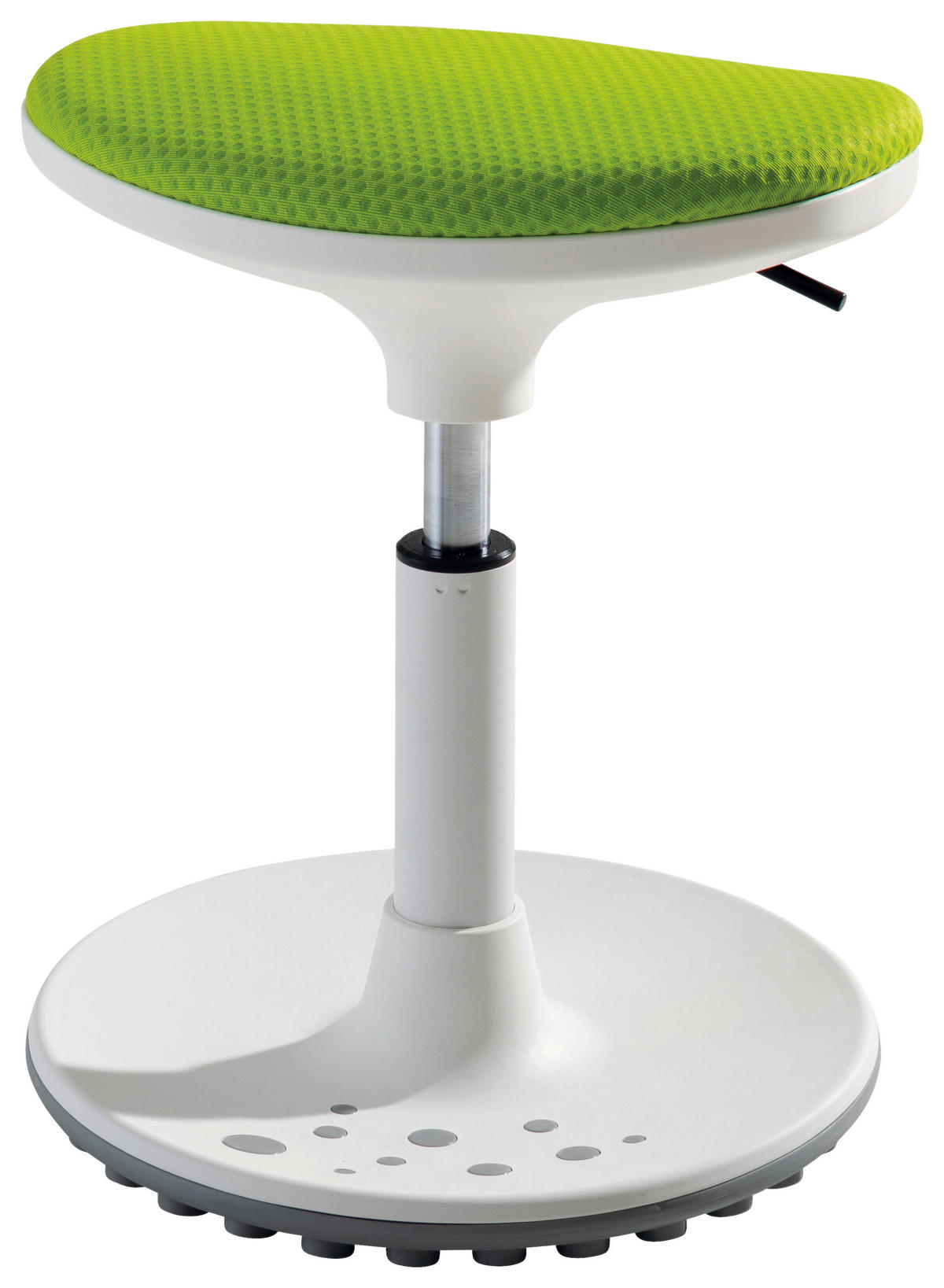 BÜROHOCKER Weiß, Limette  - Limette/Weiß, Design, Kunststoff/Textil (38/48/27,5cm) - Paidi