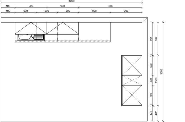 KÜCHENLEERBLOCK  270/153,2 cm  in Eiche Bianco, Eiche grau  - Eiche Bianco/Edelstahlfarben, Design, Holzwerkstoff/Metall (270/153,2cm) - Express