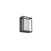 AUßENWANDLEUCHTE 18/24/5 cm   - Klar/Anthrazit, Basics, Kunststoff/Metall (18/24/5cm)