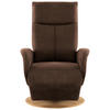 DREHSTUHL  in Mikrofaser Mokka  - Eichefarben/Mokka, Konventionell, Holz/Textil (75/112/82cm) - Sit & More