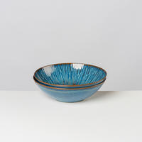 SCHÜSSELSET EISFALL 4-teilig 24 cm  - Blau, Basics, Keramik (24cm) - Gipfelstück