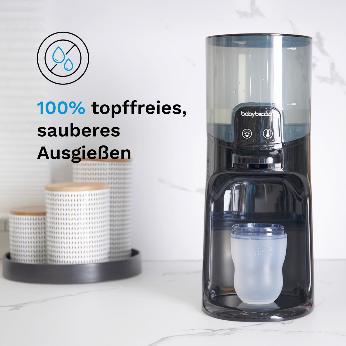 BABYNAHRUNGSZUBEREITER Instant Warmer  - Schwarz, Basics, Kunststoff (19/36.7cm) - Baby Brezza