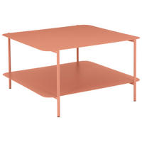 COUCHTISCH 73,4/70/40 cm quadratisch Terracotta  - Terracotta, Design, Metall (73,4/70/40cm) - Carryhome