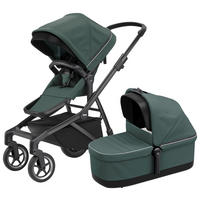 KINDERWAGENSET  Sleek  Mallard Green  - Schwarz/Grün, Trend, Textil/Metall (61/85/109cm) - Thule