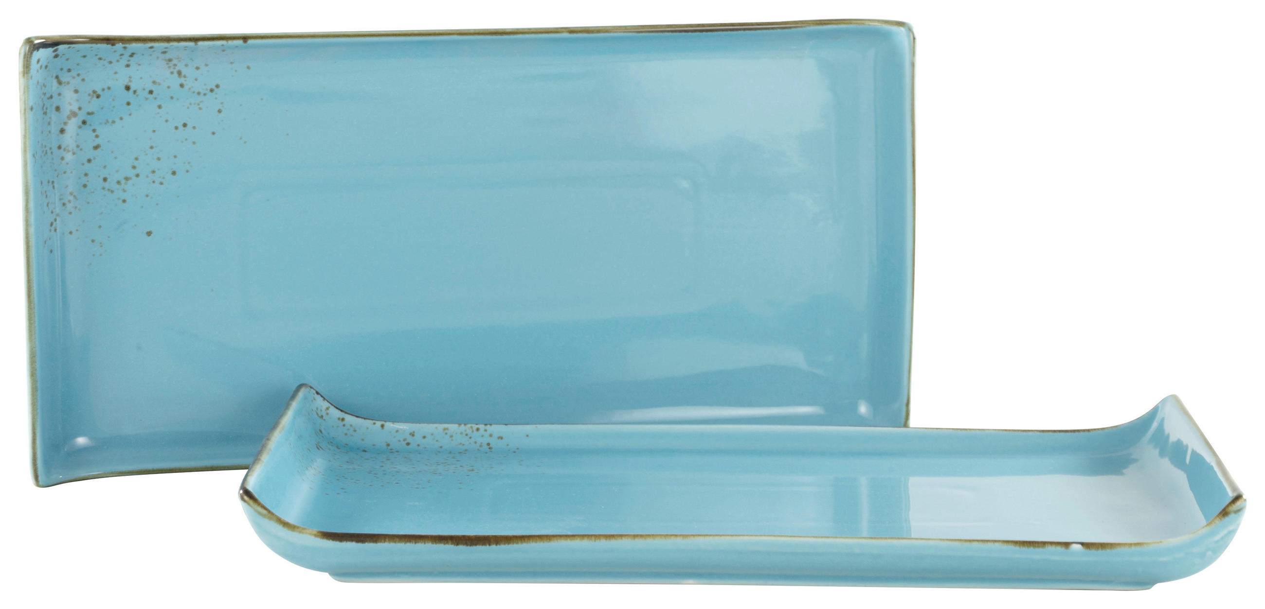 SERVIERPLATTE - Hellblau, Trend, Keramik (16,5/33cm) - Creatable