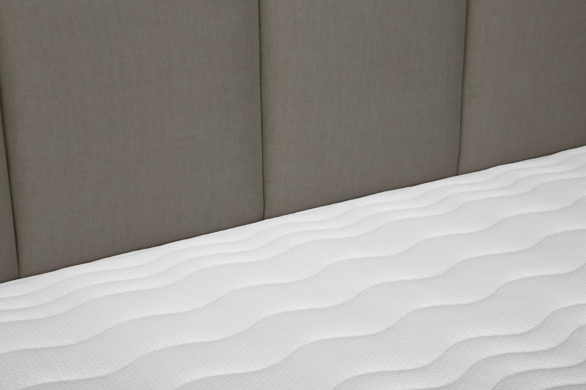 BOXSPRINGBETT 140/200 cm  in Braun  - Alufarben/Braun, Modern, Textil (140/200cm) - MID.YOU