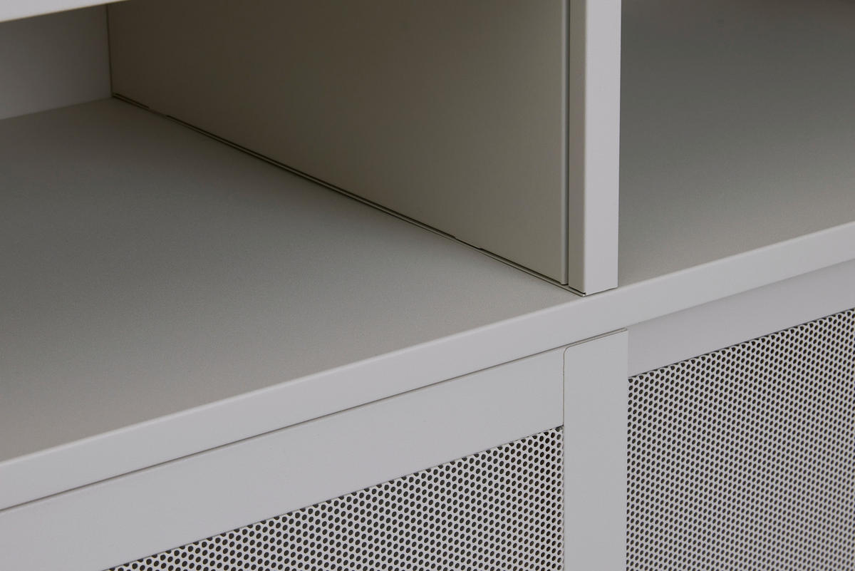 HIGHBOARD  in 90/180/40 cm  - Greige, Basics, Metall (90/180/40cm) - Boxxx