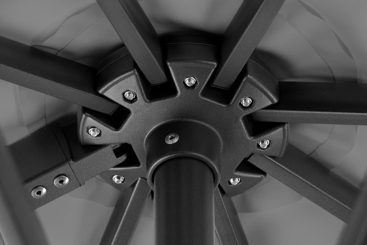 BOČNÍ SLUNEČNÍK 322/276/350x260 cm - antracitová, Basics, kov/textil (322/276/350x260cm)