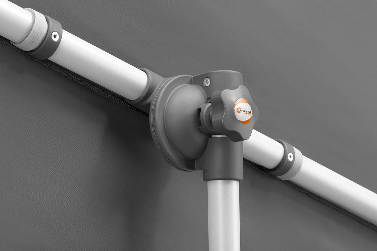 AMPELSCHIRM   - Anthrazit, Basics, Textil/Metall (190/188/140cm) - Schneider