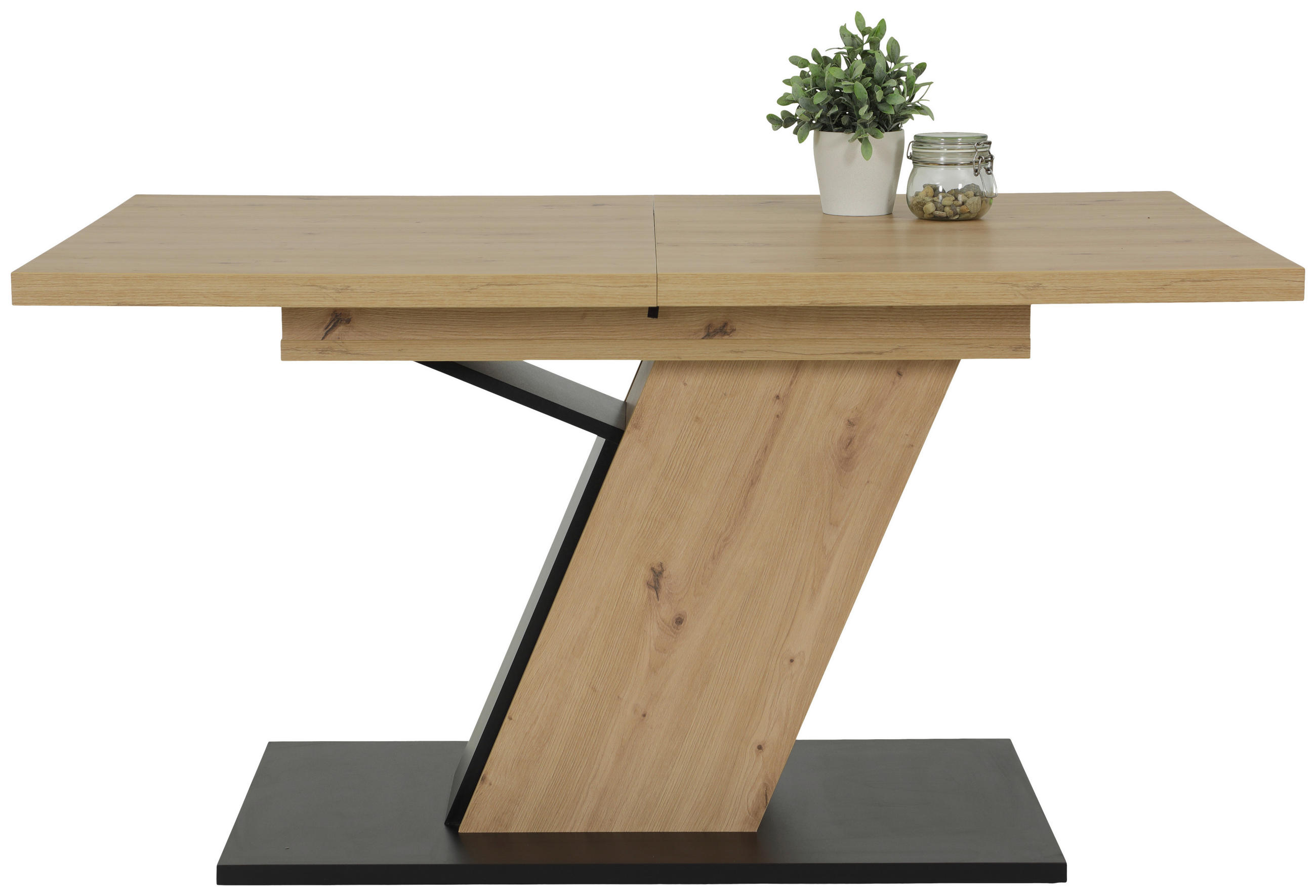 ESSTISCH in Holzwerkstoff 140-180/90/76 cm  - Schwarz/Eiche Artisan, KONVENTIONELL, Holzwerkstoff (140-180/90/76cm) - Carryhome