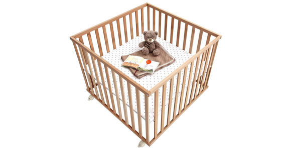 LAUFGITTER 100/100/70 cm - Buchefarben, Basics, Holz/Kunststoff (100/100/70cm) - My Baby Lou