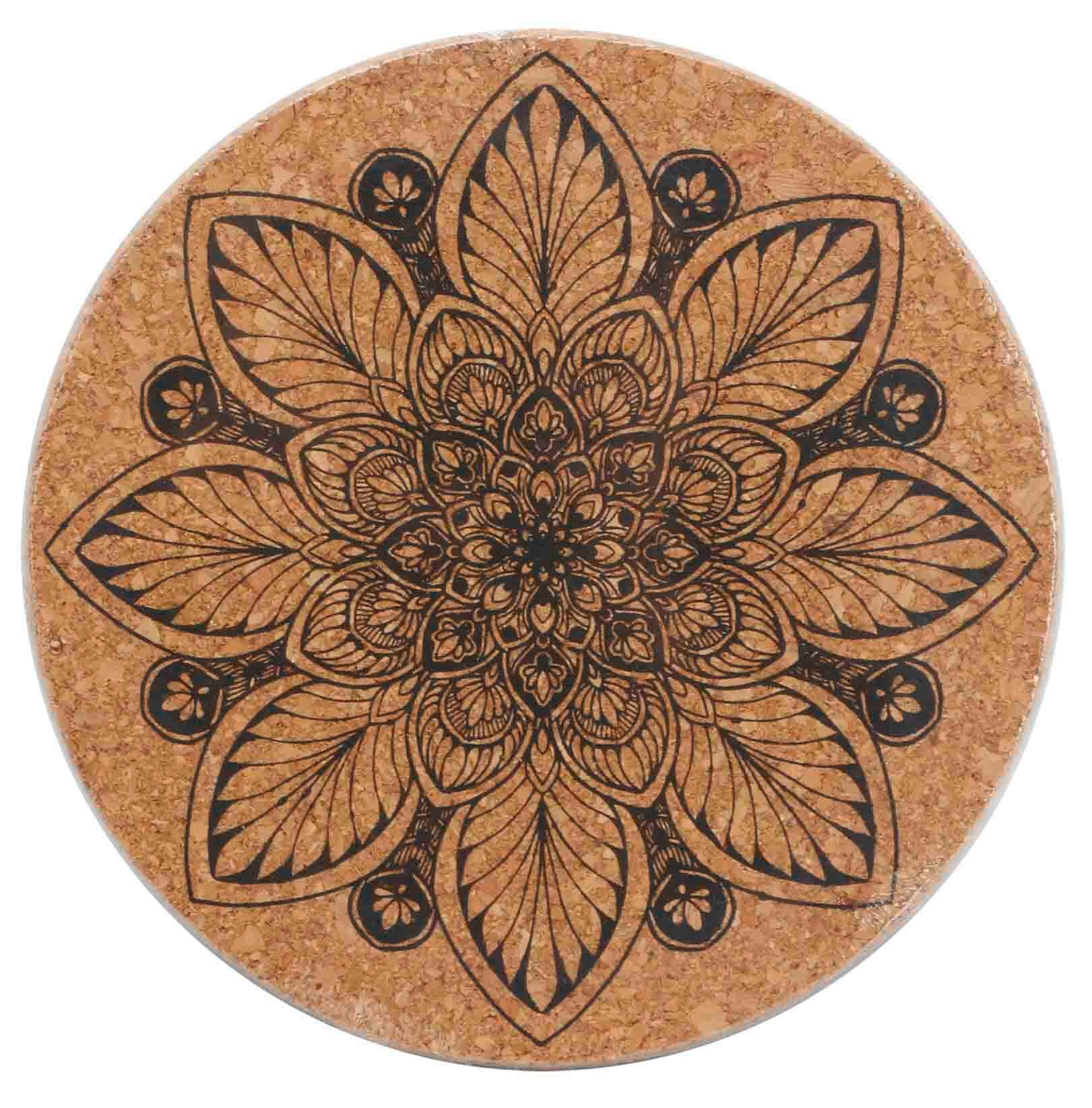 Topfuntersetzer Rund Aus Kork Enjoy D: 20 Cm