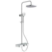 ÜBERKOPFBRAUSESET  - Chromfarben/Grau, Basics, Glas/Kunststoff (35/80-120/35cm) - Schütte