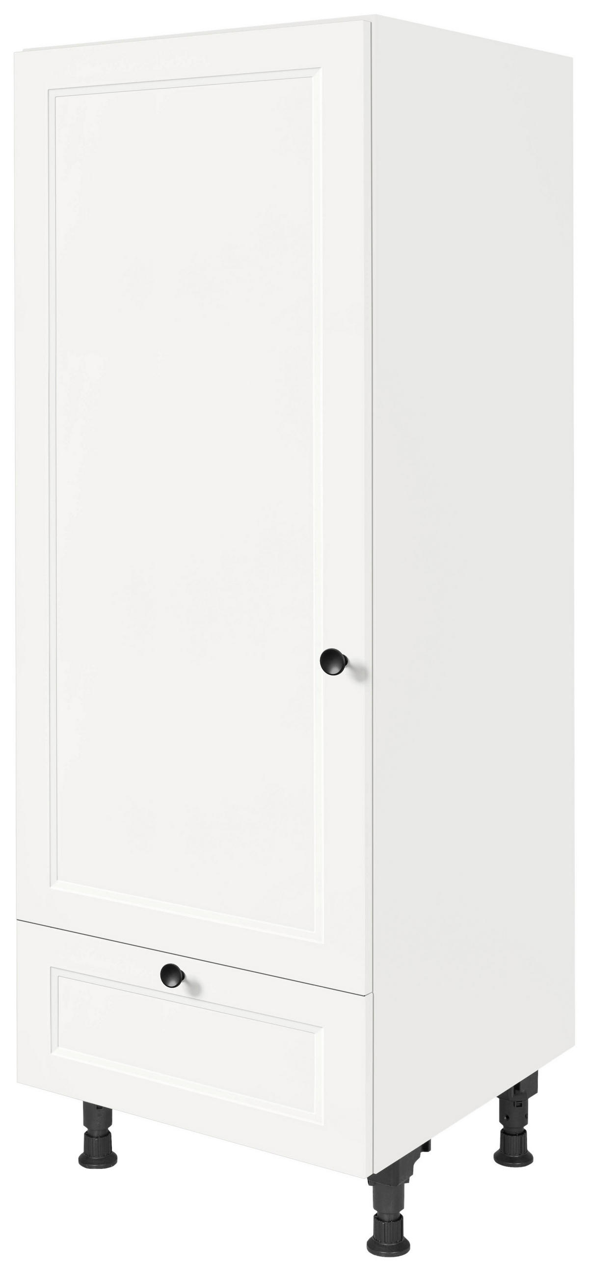 GERÄTEUMBAUSCHRANK 60/168/58 cm  in Weiß  - Schwarz/Weiß, MODERN, Holzwerkstoff/Metall (60/168/58cm) - Nobilia