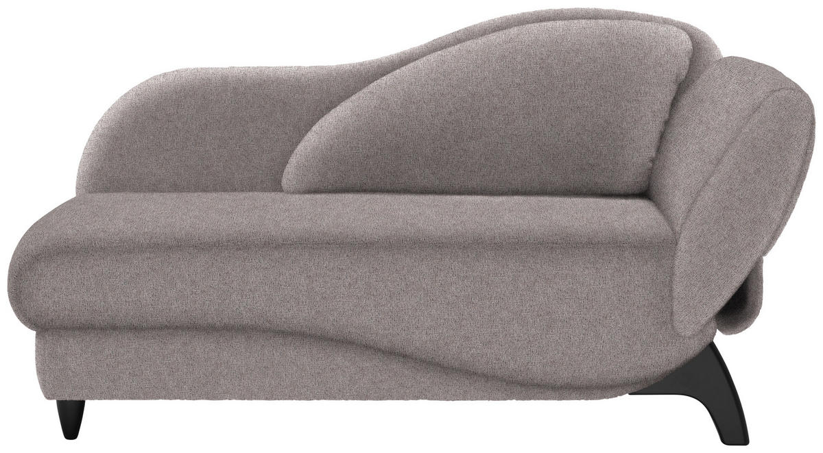 LIEGE  in Webstoff Grau  - Schwarz/Grau, MODERN, Holz/Textil (171-190/87/84cm) - Joka