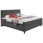 BOXSPRINGBETT 160/200 cm  in Anthrazit  - Anthrazit/Schwarz, KONVENTIONELL, Kunststoff/Textil (160/200cm) - Hom`in