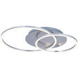 LED-DECKENLEUCHTE 54,7/40/7 cm   - Alufarben, Design, Kunststoff/Metall (54,7/40/7cm) - Novel