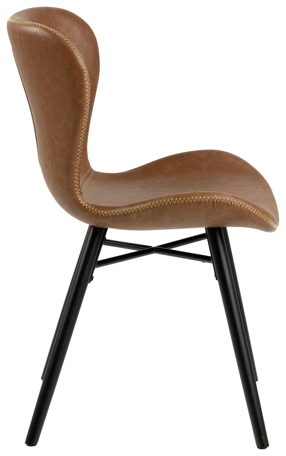 ŽIDLE, hnědá - černá/krémová, Lifestyle, kov/dřevo (47/82,5/56cm) - Ambia Home