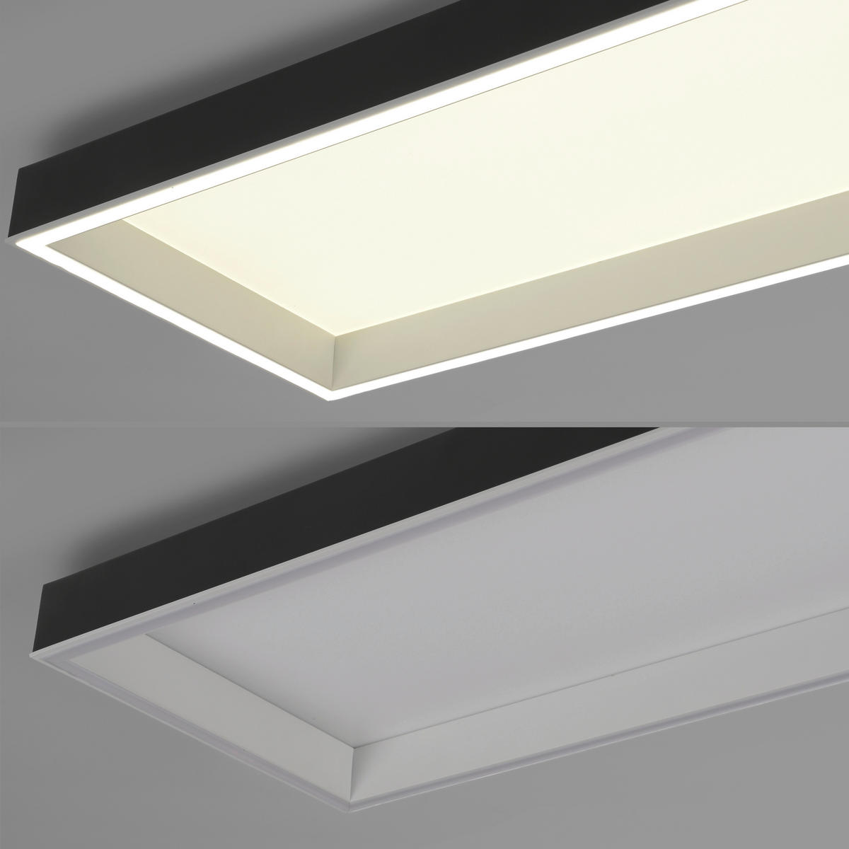 LED-DECKENLEUCHTE  Smart 120/30/8.4 cm   - Schwarz, Basics, Kunststoff/Metall (120/30/8.4cm) - Paul Neuhaus