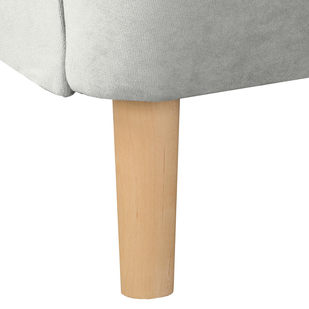 OHRENSESSEL in Samt Grau  - Naturfarben/Grau, Design, Holz/Textil (84/105/90cm) - P & B