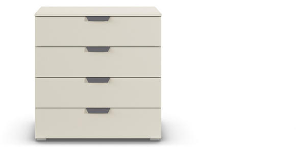 KOMMODE  in 80/81/42 cm  - Champagner/Dunkelgrau, Design, Holzwerkstoff/Metall (80/81/42cm) - Carryhome