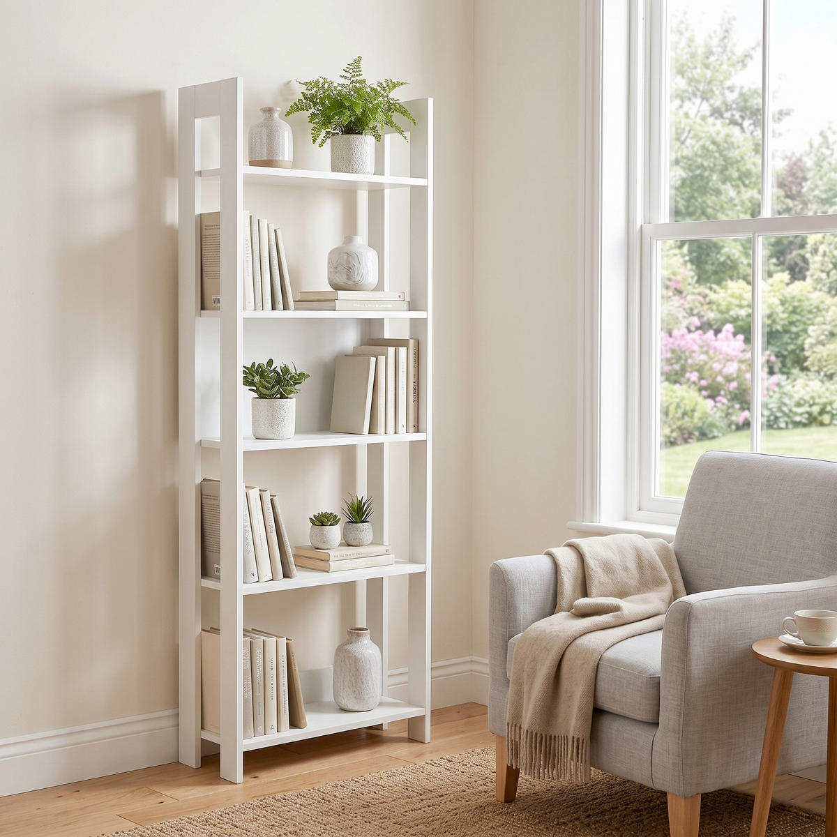 HYLLA i 64/180/30 cm vit  - vit, Design, trämaterial (64/180/30cm) - Livetastic