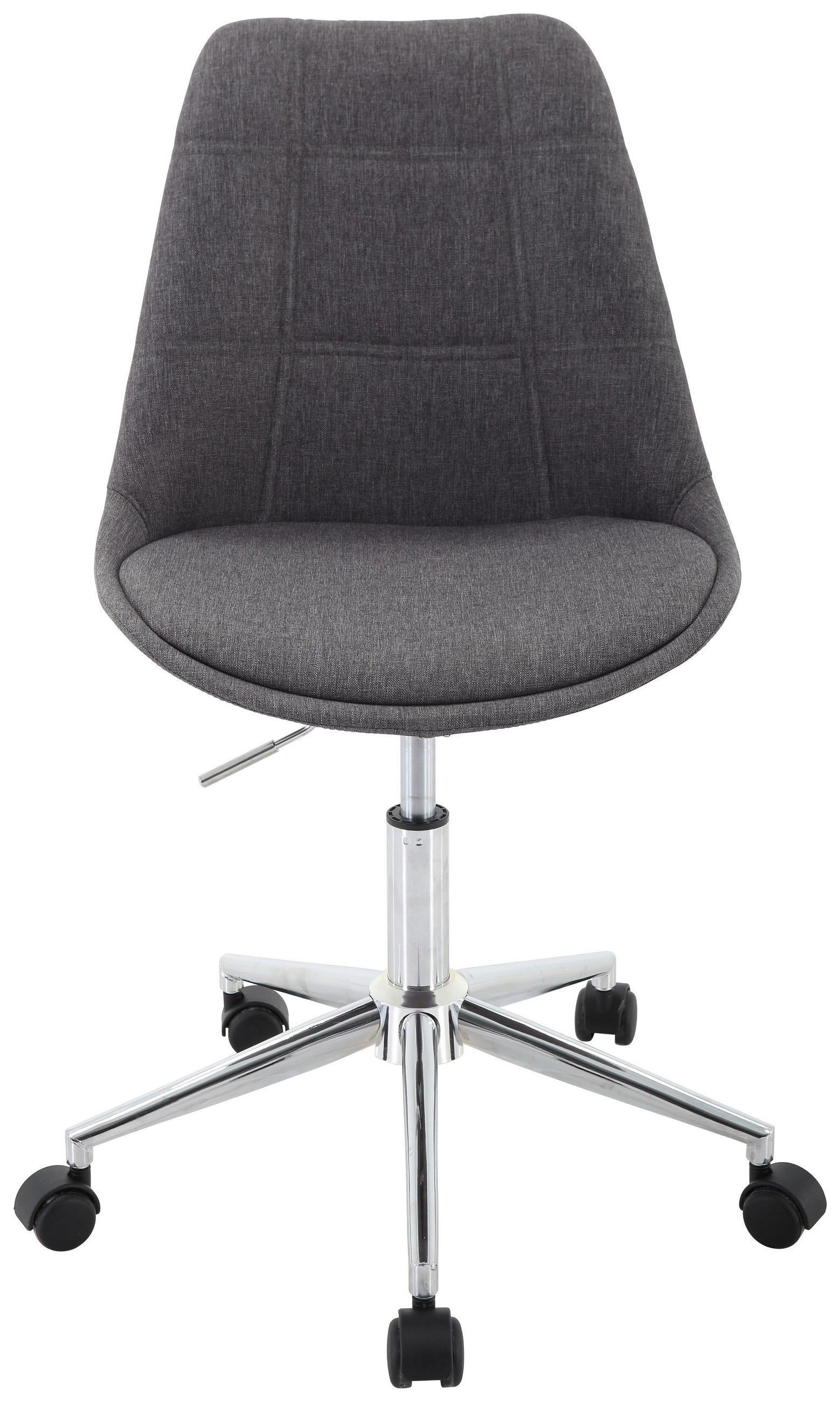 JUGENDDREHSTUHL - Chromfarben/Dunkelgrau, Konventionell, Kunststoff/Textil (49/96/56cm) - Carryhome