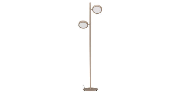 LED-STEHLEUCHTE Bellevue 43/28/162 cm   - Sandfarben, Design, Metall (43/28/162cm) - Dieter Knoll
