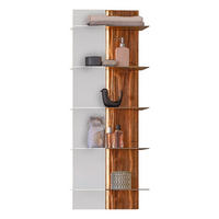 BADEZIMMERREGAL 38,4/115,2/17,8 cm  - Alteiche/Titanfarben, Natur, Glas/Holz (38,4/115,2/17,8cm) - Musterring