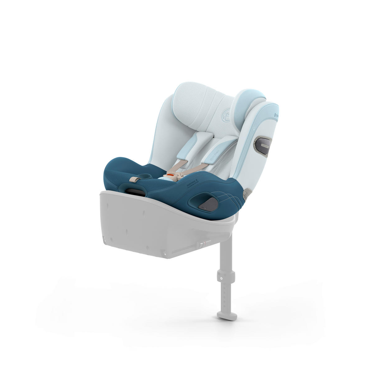 REBOARDER-KINDERSITZ Sirona S Style Opal Blue  - Blau, Basics, Kunststoff/Textil (53/45,5/49,5cm) - cybex PLATINUM