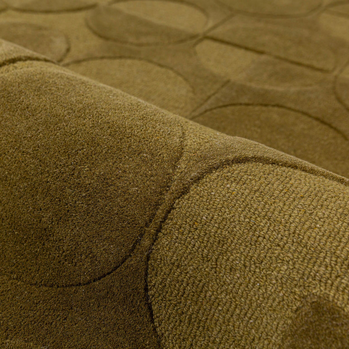 WOLLTEPPICH 120/170 cm Gigi Olivgrün  - Olivgrün, Basics, Textil (120/170cm) - Flair Rugs