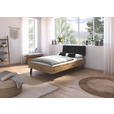 BETT 120/200 cm  in Eiche Artisan  - Eiche Artisan/Grau, Design, Holzwerkstoff/Textil (120/200cm) - Carryhome