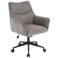 DREHSTUHL Cord Grau, Schwarz  - Schwarz/Grau, Design, Textil/Metall (64/90-98/68cm) - Carryhome