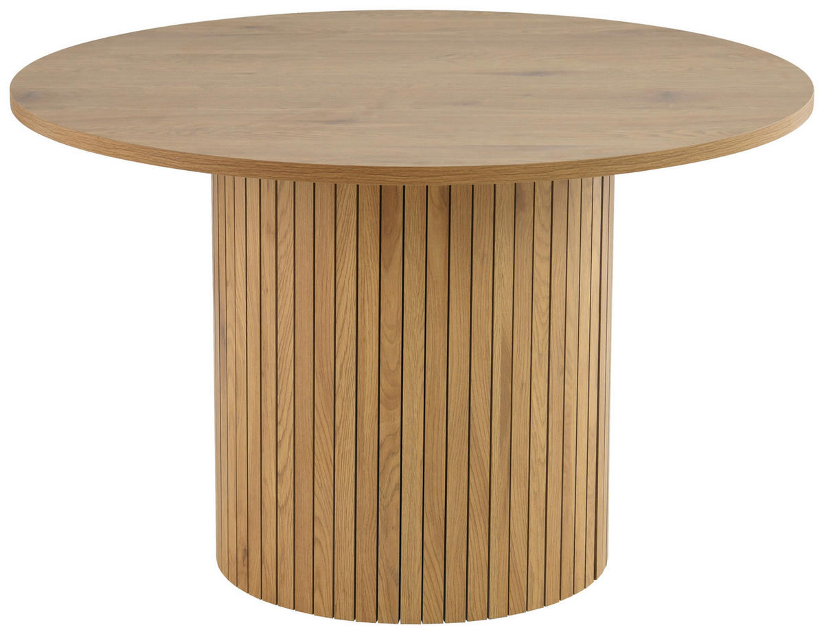 ESSTISCH in Holzwerkstoff 120/120/75 cm  - Eichefarben, Design, Holzwerkstoff (120/120/75cm) - home24