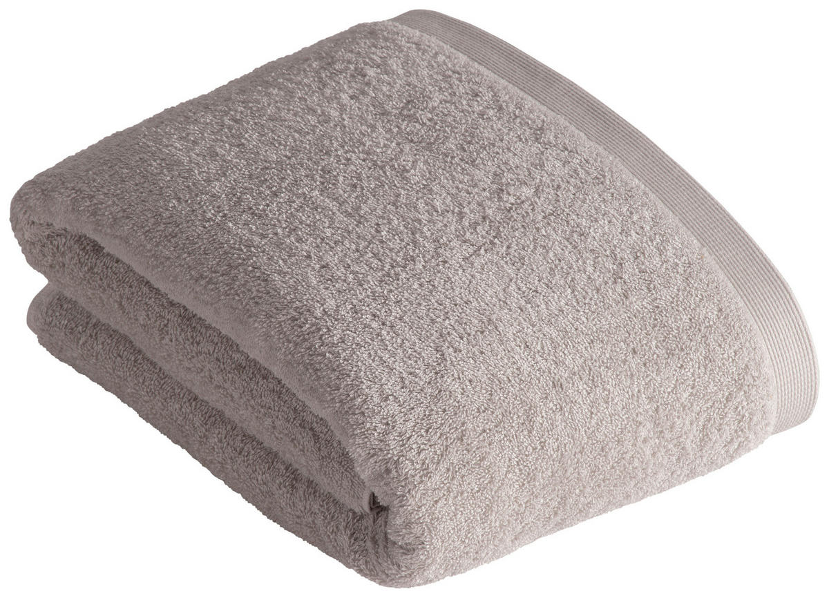 BADETUCH High Line Hellgrau 100/150 cm  - Hellgrau, Basics, Textil (100/150cm) - Vossen