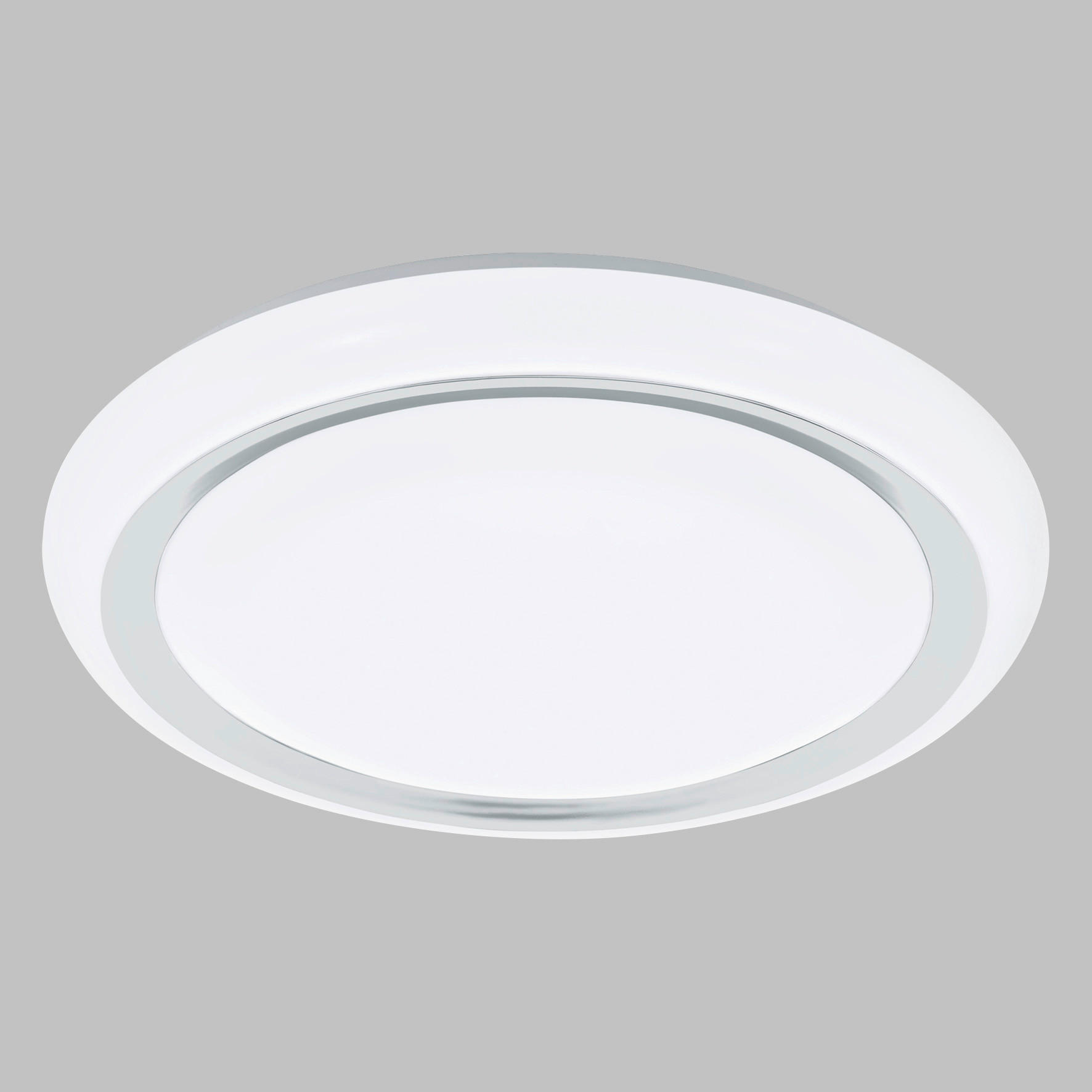 LED-DECKENLEUCHTE   - Chromfarben/Weiß, MODERN, Kunststoff/Metall (28cm)