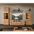 WOHNWAND  in Braun, Eschefarben, Eiche Artisan  331/205/50 cm  - Anthrazit/Eschefarben, Natur, Glas/Holz (331/205/50cm) - Linea Natura